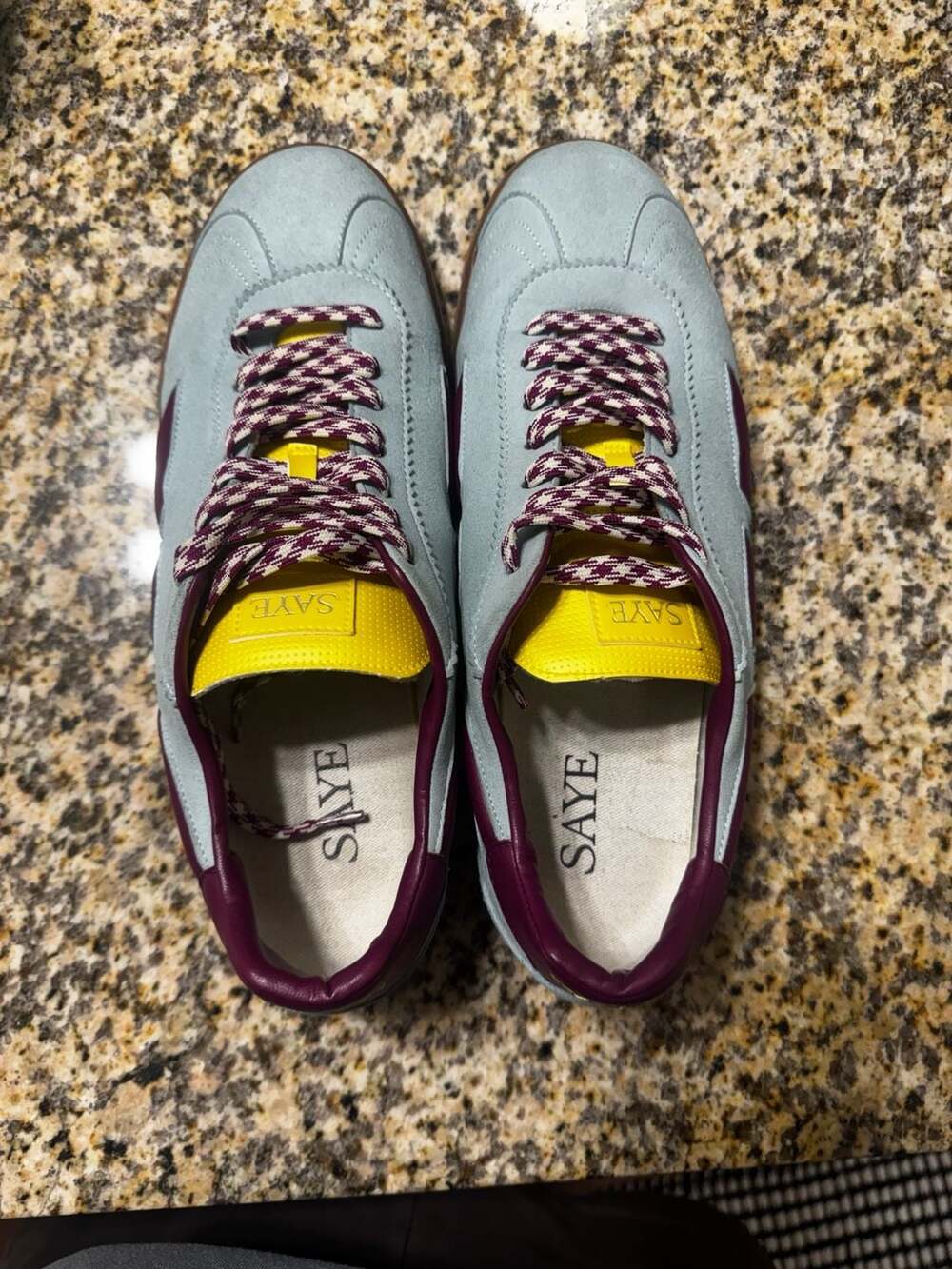 SAYE Modelo '89 Suede Sneakers Light Blue/purple size 10.5